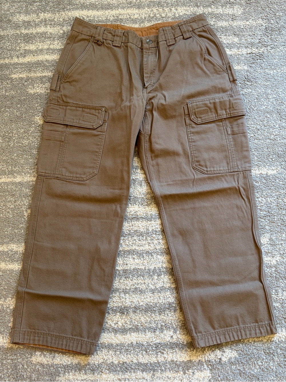 Duluth trading co Men's Brown Cargo Pants - Durable Everyday Utility